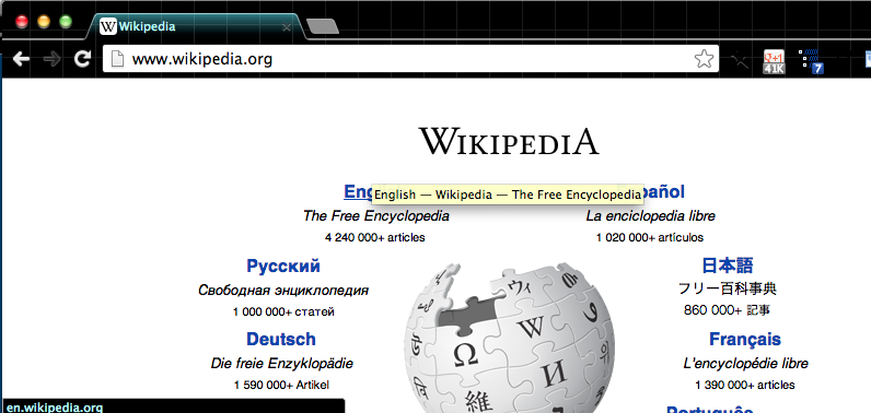 ... which you can enter a website’s address, such as www.wikipedia.org